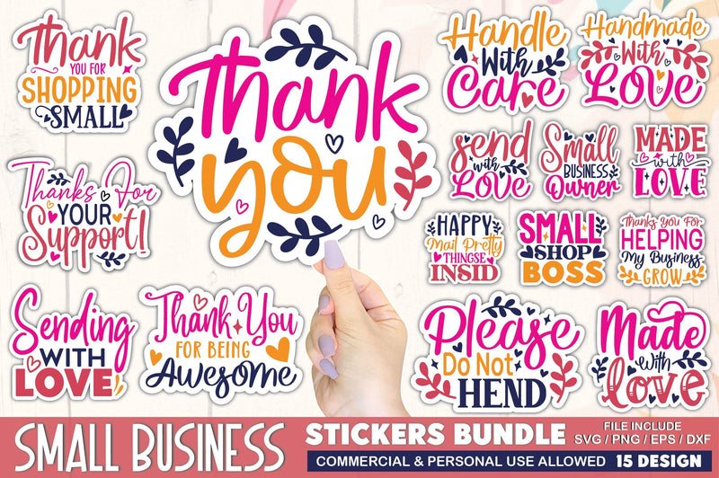 Small Business Stickers Bundle SVG Ariyan 