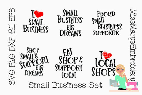 Small Business SVG | Shop Small SVG | Shop Local SVG SVG MissMarysEmbroidery 