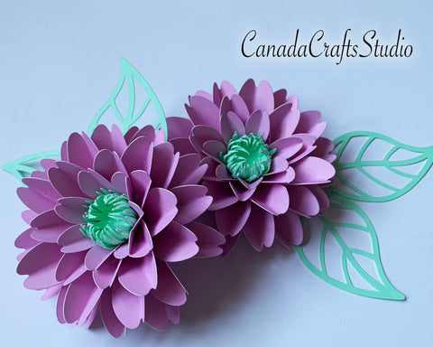 Small Paper flower Template SVG DXF (85) SVG CanadaCraftsStudio 