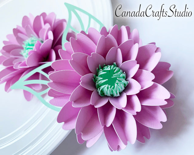 Small Paper flower Template SVG DXF (85) SVG CanadaCraftsStudio 