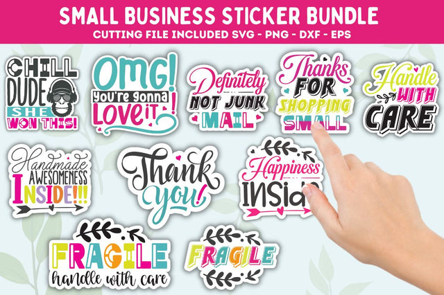 Small Sticker SVG Bundle SVG Designangry 
