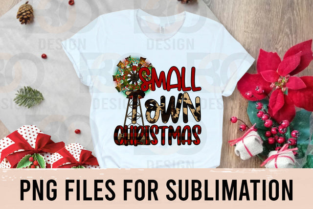 Small Town Christmas Sublimation Designs Downloads, Digital Download ,Sublimation Graphics,Merry Christmas,Red Plaid, Small Town Png SVG BOO-design 