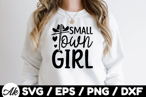 Small town girl svg SVG akazaddesign 