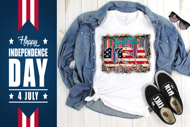 Small Town USA Western 4th of July Sublimation SVG Svgcraft 