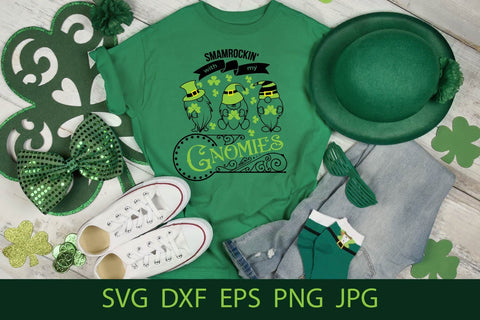 Smamrockin' With My Gnomies SVG Free For Commercial Use SVG Sintegra 