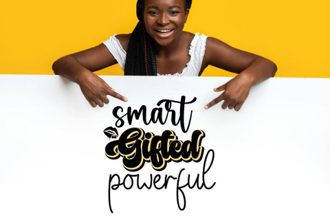 Smart gifted powerful SVG SVG DESIGNISTIC 