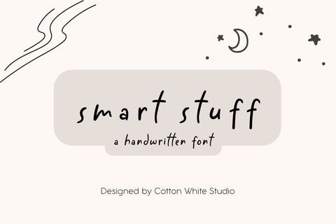 Smart Stuff Font Cotton White Studio 