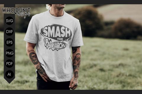 Smash the Patriarchy SVG | Ripped Shirt cut file | Women Rights SVG Whodunit Designs 