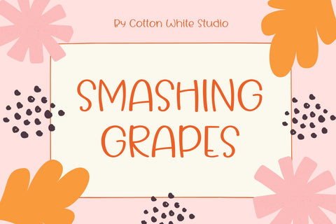 Smashing Grapes Font Cotton White Studio 