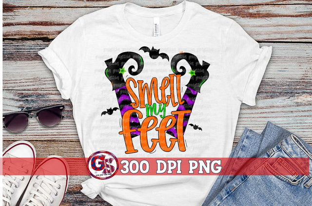 Smell My Feet PNG for Sublimation Halloween PNG Sublimation Greedy Stitches 