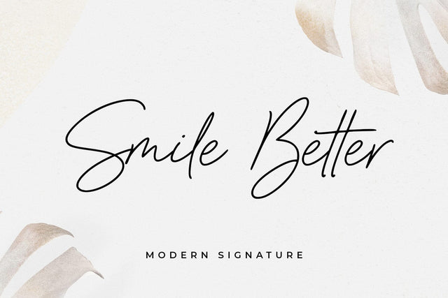Smile Better Font Abo Daniel Studio 