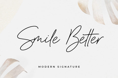 Smile Better Font Abo Daniel Studio 