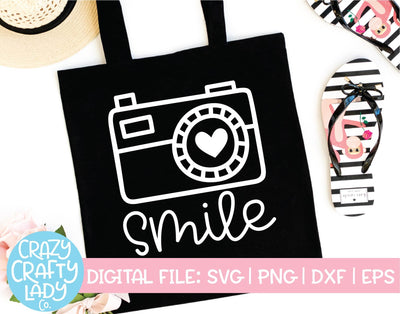 Smile | Photography SVG Cut File SVG Crazy Crafty Lady Co. 