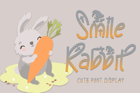 Smile Rabbit Font Prasetya Letter 