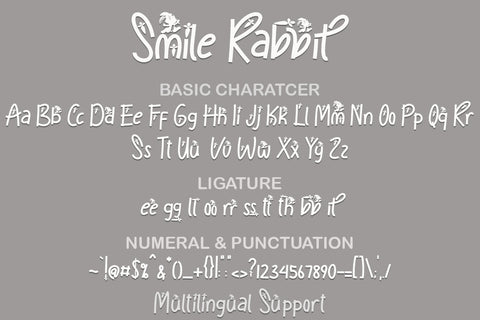 Smile Rabbit Font Prasetya Letter 