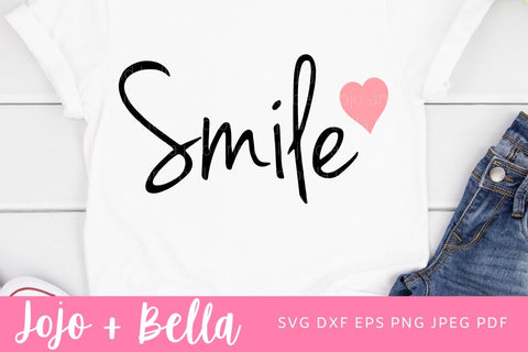 Smile Svg, Inspirational Quote Svg, Positive Quote Svg, Mom Svg, Mom Quote Svg, Quote Svg, Mothers Day Cut file SVG Jojo&Bella 