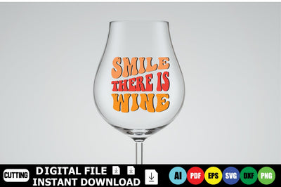 Smile There Is Wine SVG Shahin alam 