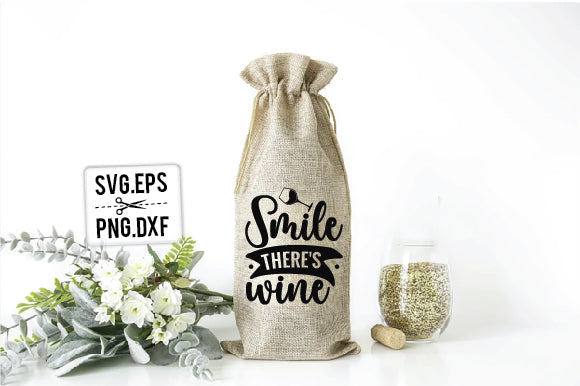 Smile There S Wine SVG SVG Creativeart88 