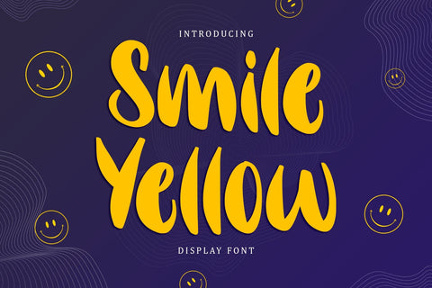 Smile Yellow Font Sakha Design Studio 
