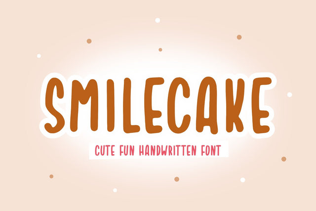 Smilecake Cute Fun Handwritten Font Font Balpirick 