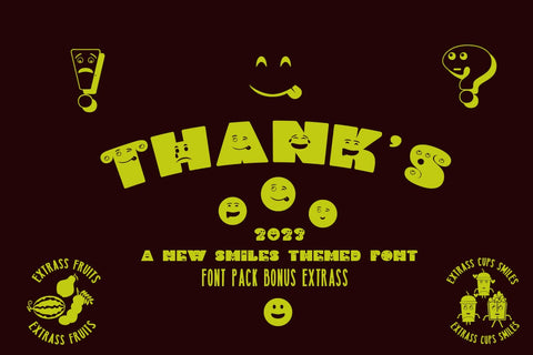 Smiles font family Font JH-CreativeFont 