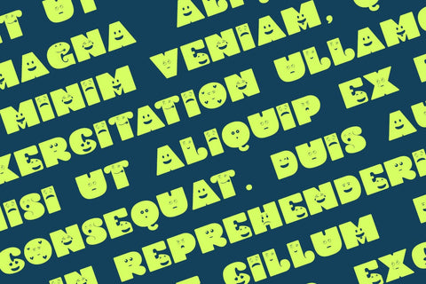 Smiles font family Font JH-CreativeFont 