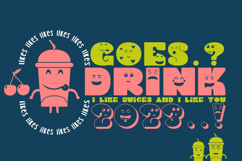 Smiles font family Font JH-CreativeFont 