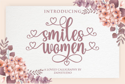 Smiles Woman Font zainstudio151 
