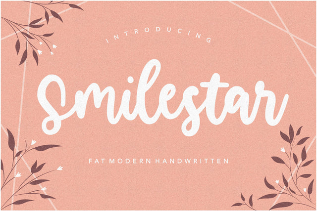 Smilestar Fat Modern Handwritten Font Font Balpirick 