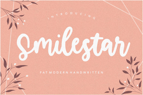 Smilestar Fat Modern Handwritten Font Font Balpirick 