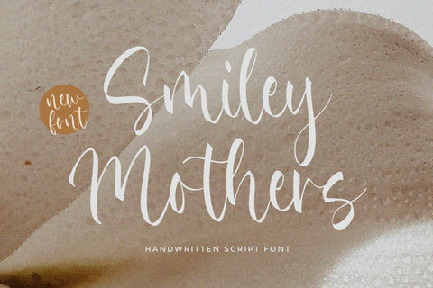 Smiley Mothers - A Handwritten font Font Timur type 