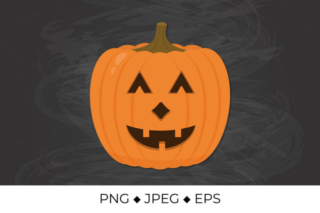 Smiling Halloween Pumpkin. Cute cartoon Jack-o'-Lantern sublimation Sublimation LaBelezoka 