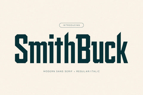 Smith Buck Typeface Font Storytype Studio 