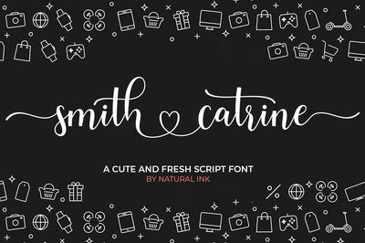 Smith Cathrine Font Studio Natural Ink 