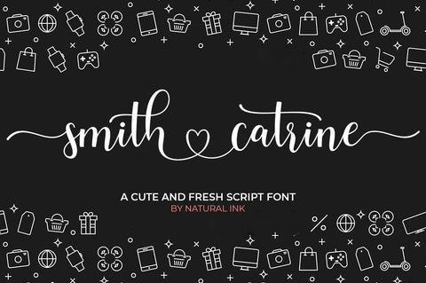 Smith Cathrine Font Studio Natural Ink 