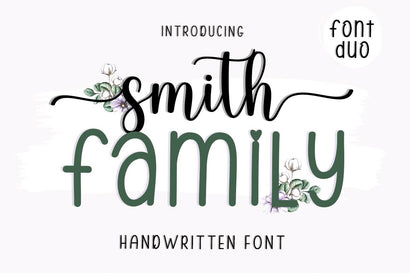 Smith Family font duo Font muhammadzeky 