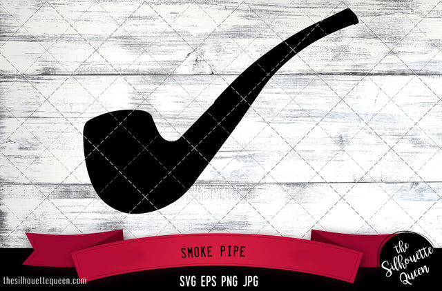 Smoke Pipe Silhouette Vector SVG SVG Loveleen Kaur 