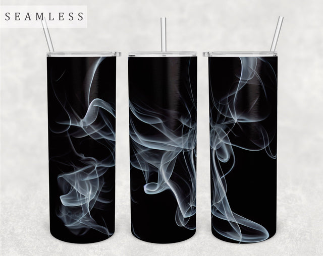 Smoke Tumbler Wrap, 20 Oz Skinny Tumbler Sublimation Design, Seamless Smoke Tumbler PNG Sublimation HappyDesignStudio 