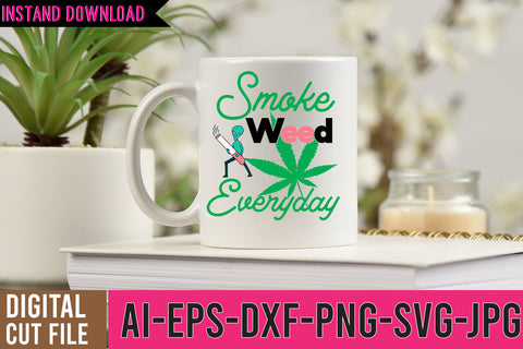 Smoke Weed Everyday SVG Design ,Weed SVG Bundle , Cannabis SVG Bundle SVG BlackCatsMedia 