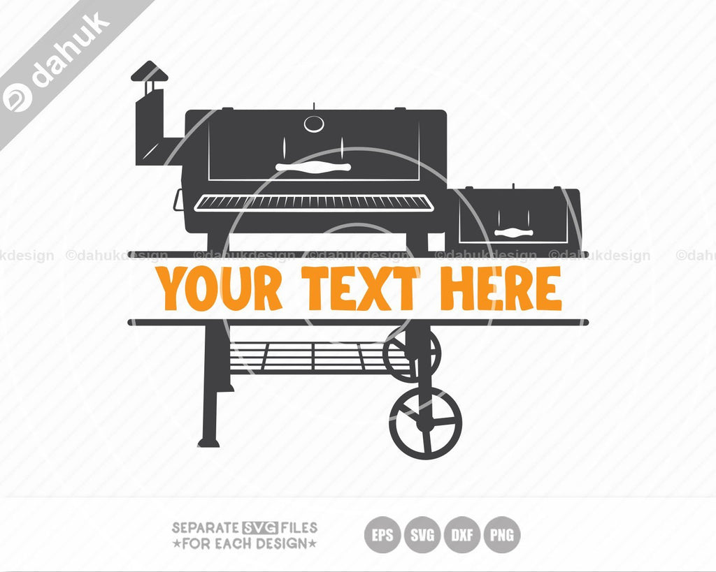 Smoke Ribs Svg Smoker BBQ Split Monogram SVG, Grilling svg, Bbq svg, Barbecue Grill ...