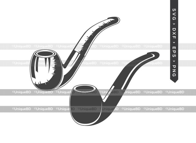 Smoking Pipe SVG Cut File | Tobacco Pipe Svg | Smoke Pipe Svg | Tobacco Pipe Icon Svg | Tobacco Svg | Smoking Pipe Silhouette | Dxf | Eps | Png | Cut File SVG ETC Craft 