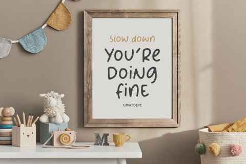 Smooth Sailor Font Timur type 