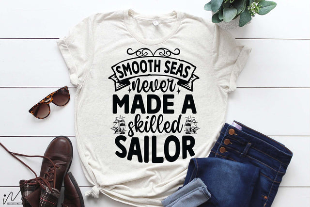 Smooth seas never made a skilled sailor svg, Jesus svg, Faith svg, Storm svg, God svg, Faith svg, Storm t shirt svg, Christian svg SVG Isabella Machell 