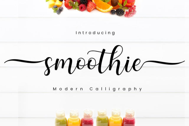 Smoothie Font Manjali_Studio 