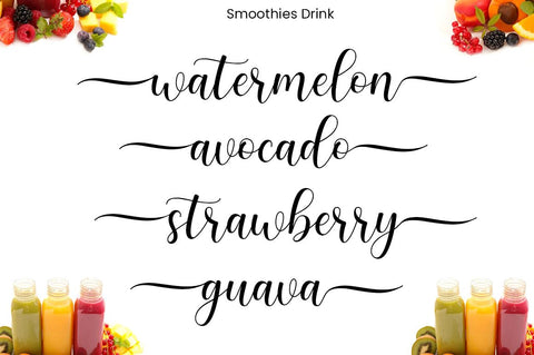 Smoothie Font Manjali_Studio 