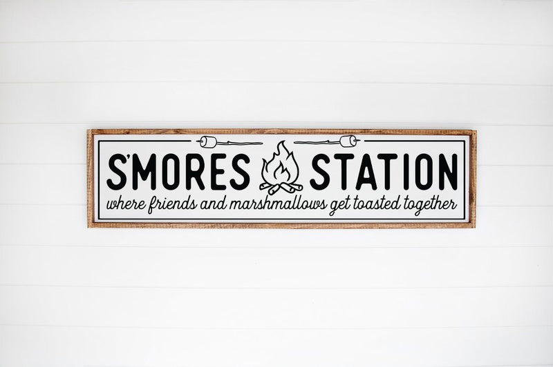 S'More Station SVG - S'more Sign svg, Camping SVG, Campsite Sign svg, Farmhouse SVG, S'more svg SVG Simply Cutz 