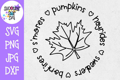 S'mores Hayrides Pumpkins Bonfires Sweaters - Fall SVG SVG ShootingStarSVG 