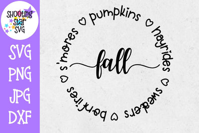 S'mores Hayrides Pumpkins Bonfires Sweaters - Fall SVG SVG ShootingStarSVG 