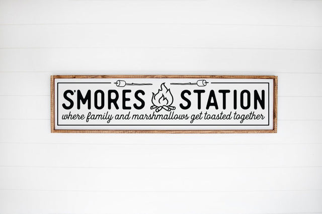 S'Mores Station - S'mores Sign, Camping SVG, Family Reunion Sign SVG SVG Simply Cutz 