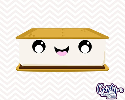 Smores Svg - Chocolate Marshmallow - Campfire Svg - Summer SVG Crafty Mama Studios 